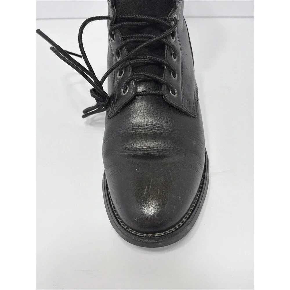 Ariat Black Heritage Leather Lace Up Style 32501 Size 7EE **Cigarette Smell